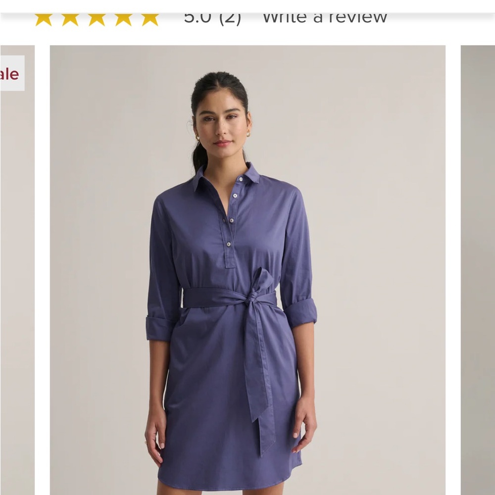 UNTUCKit NWOT Women's Blue Shirt Dress - never worn